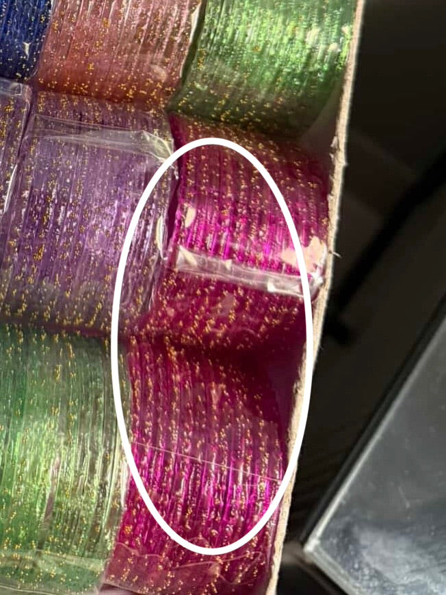 Hot pink rain drop bangles
