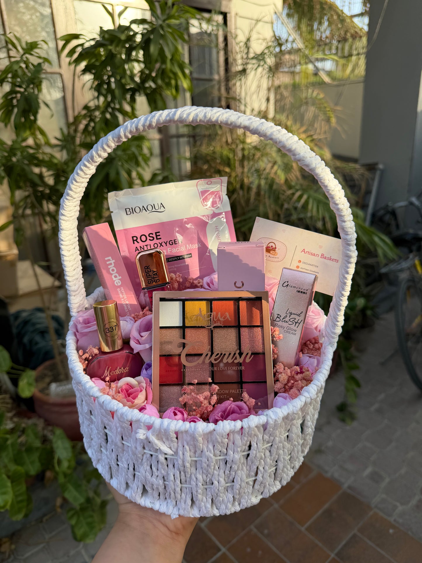 Makeup basket for her
