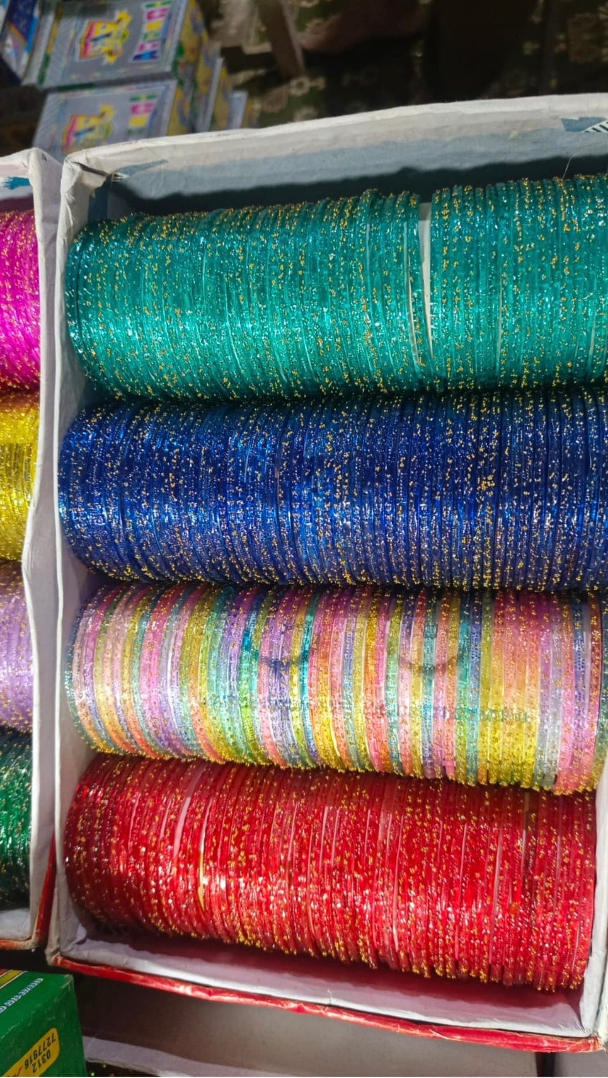 Raindrop bangles set with 4 karay