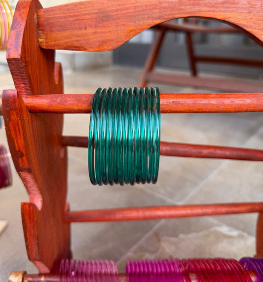 Ocean blue jelly bangles