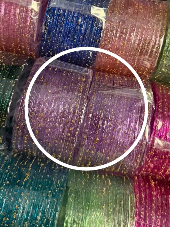 Lilac raindrop bangles