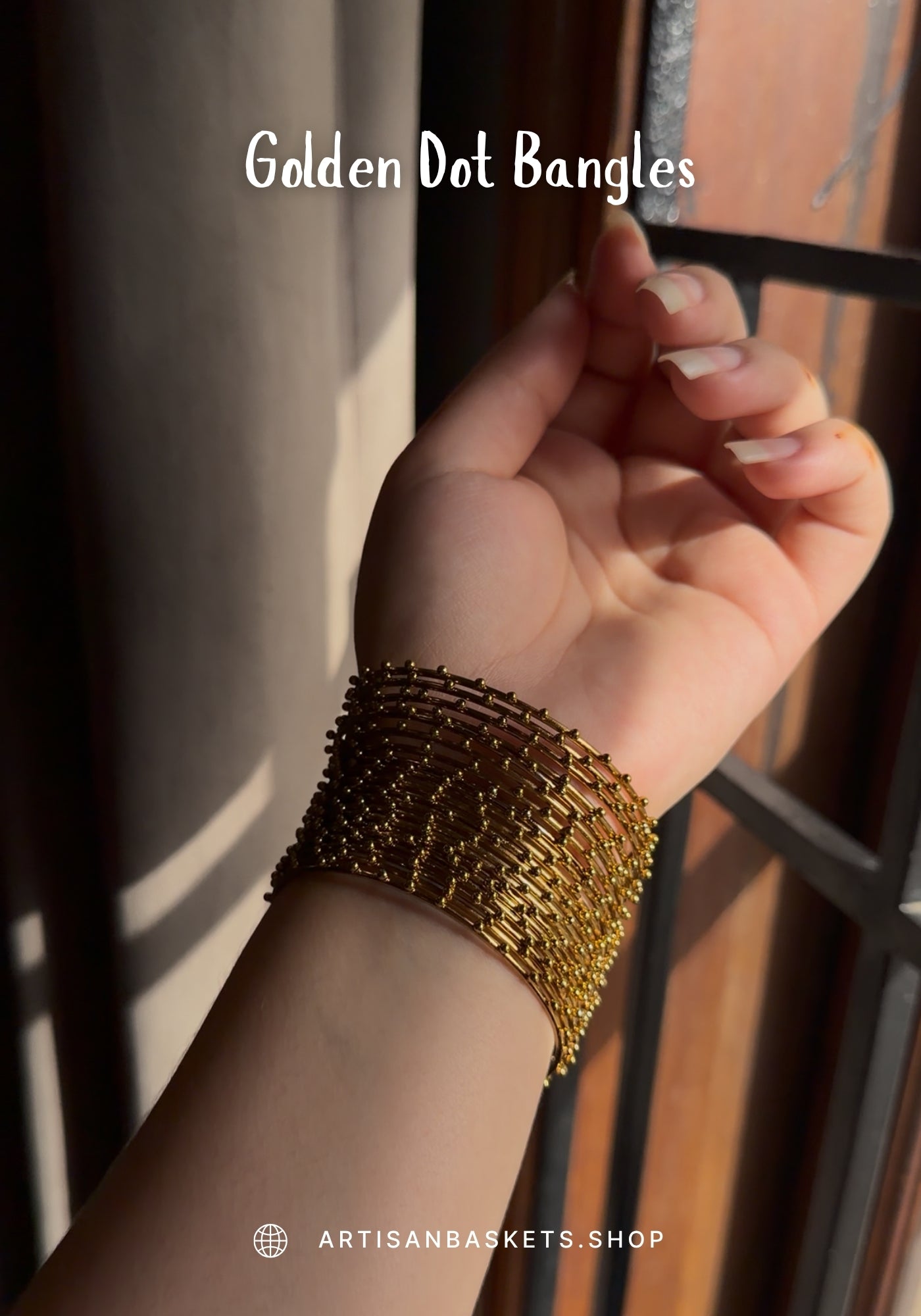 Golden Dot Bangles