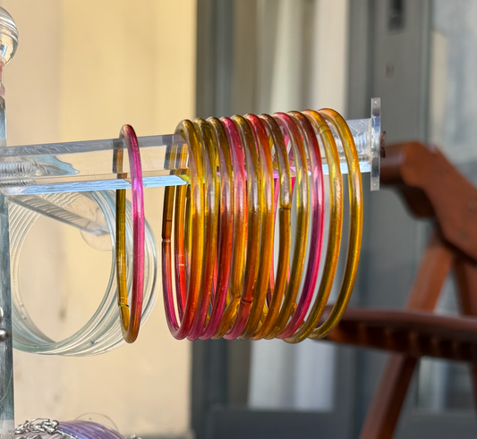 Light Multi Jelly Bangles